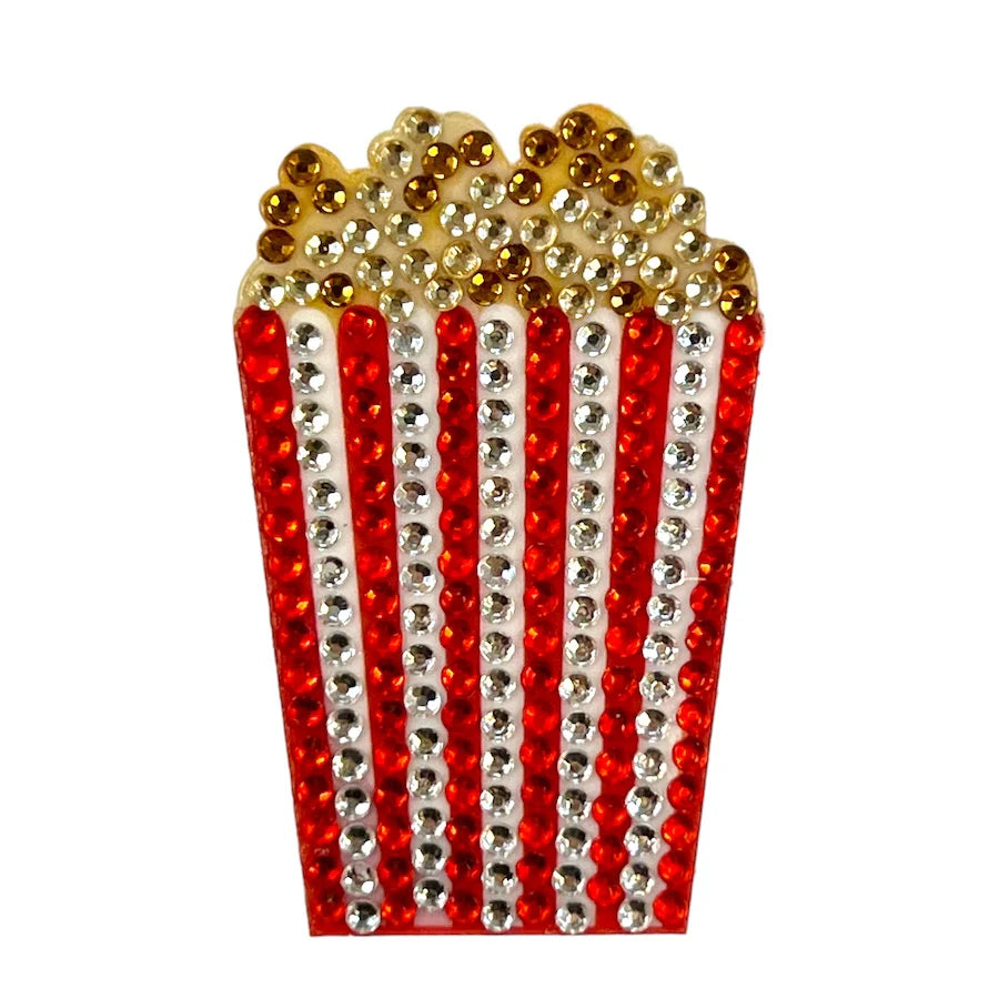 Popcorn Collectable Rhinestone Sticker - StickerBeans