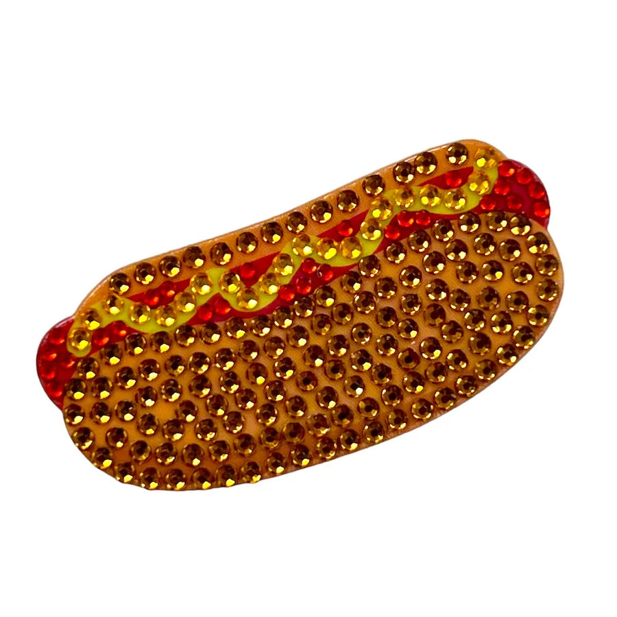 Hotdog Collectable Rhinestone Sticker - StickerBeans