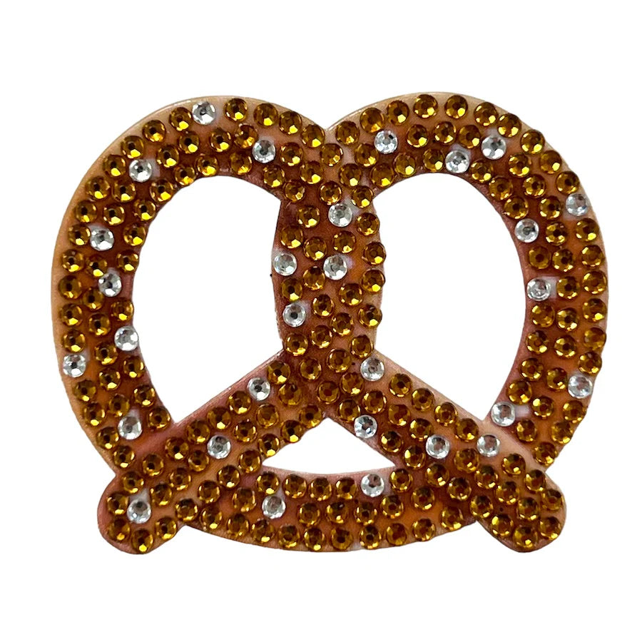 Pretzel Collectable Rhinestone Sticker - StickerBeans