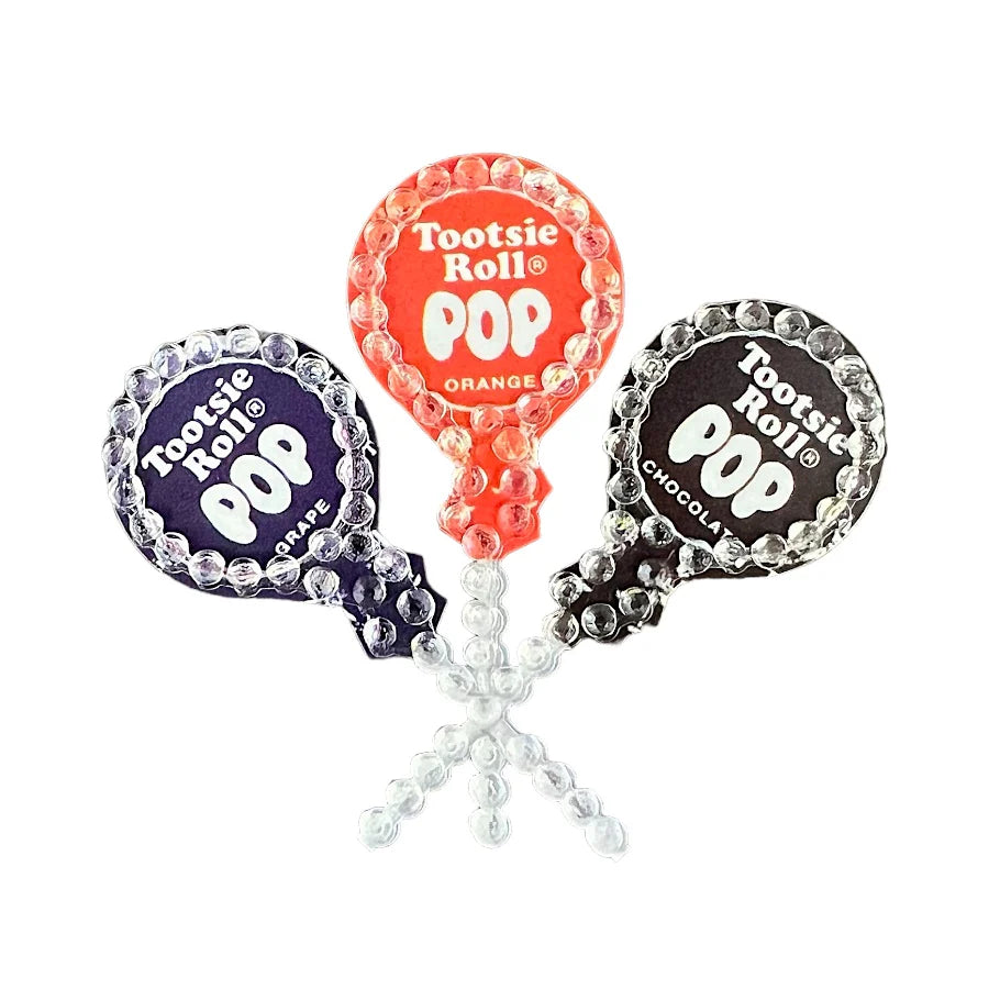 Tootsie Pop Trio Collectable Rhinestone Sticker - StickerBeans