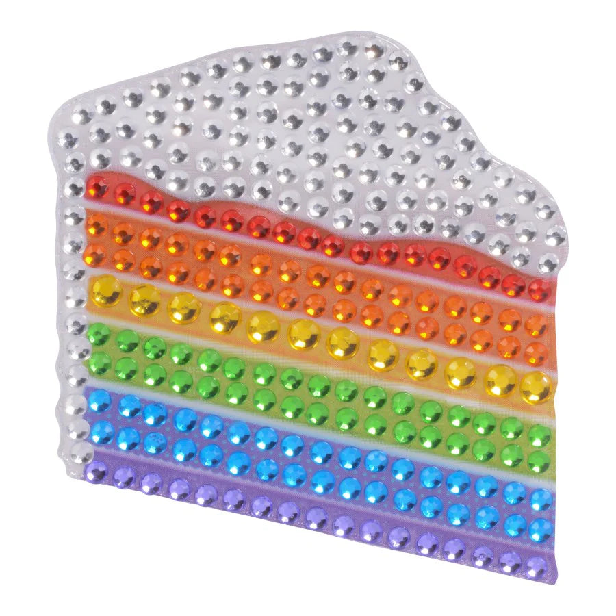 Rainbow Cake Collectable Rhinestone Sticker - StickerBeans
