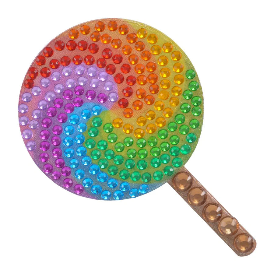 Rainbow Lollipop Collectable Rhinestone Sticker - StickerBeans