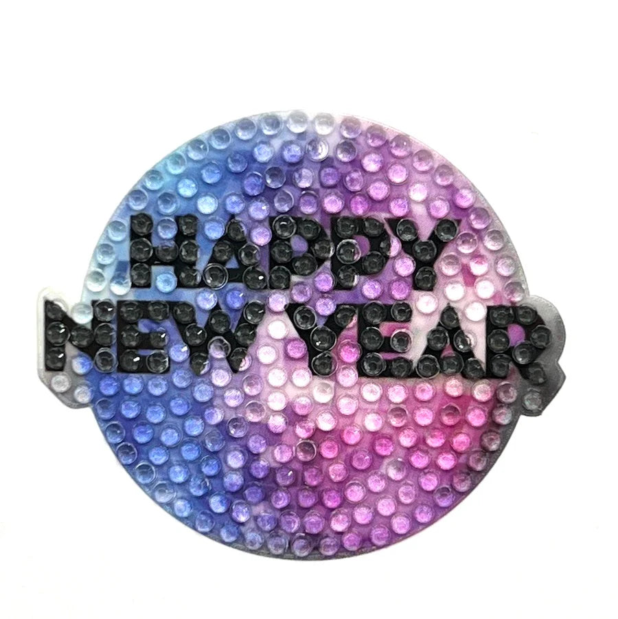 Happy New Year Collectable Rhinestone Sticker - StickerBeans