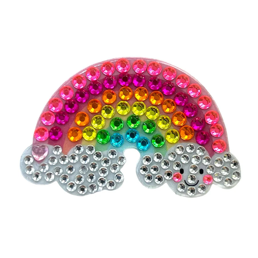 Happy Rainbow Collectable Rhinestone Sticker - StickerBeans