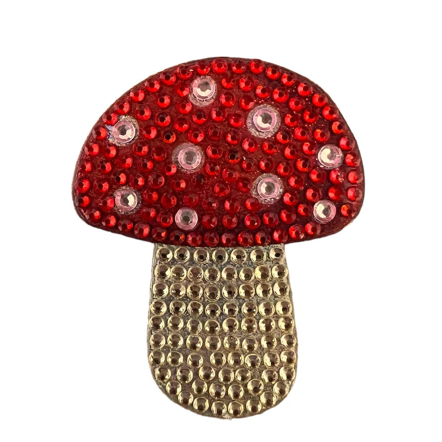 Mushroom Collectable Rhinestone Sticker - StickerBeans