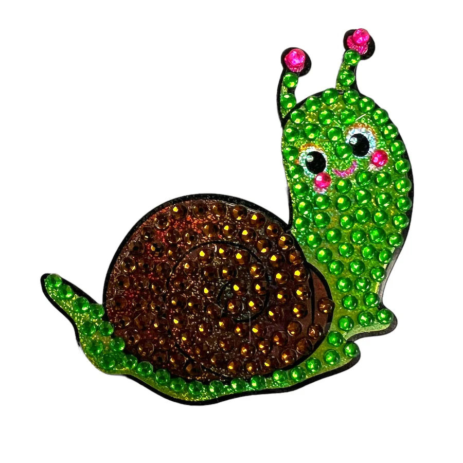 Snail Collectable Rhinestone Sticker - StickerBeans