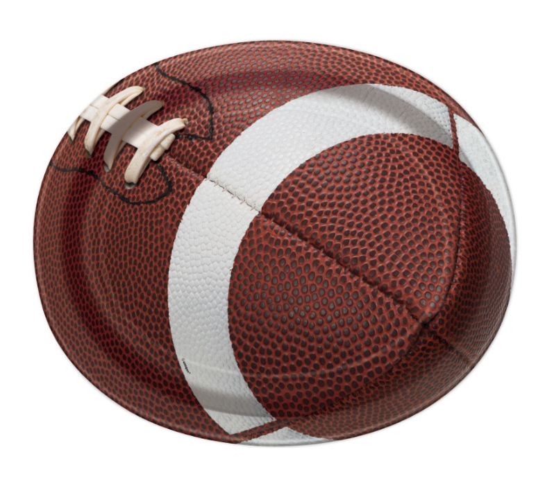 Football Party Paper Oval Plates