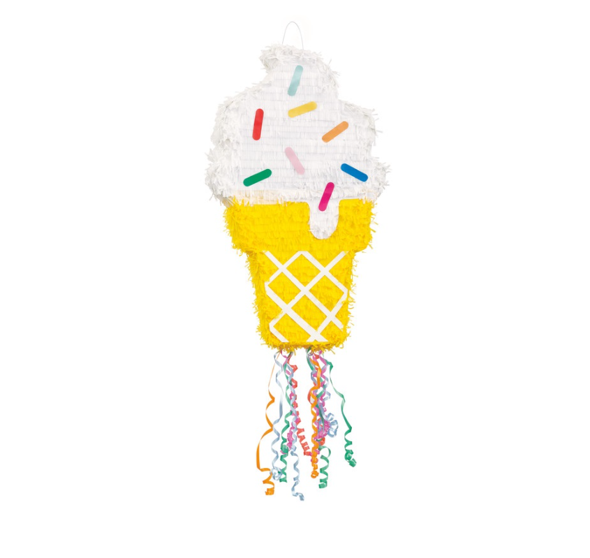 Ice Cream Cone Shaped Drum Pinata