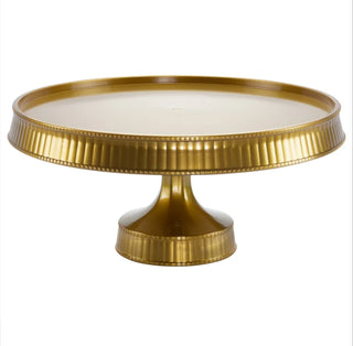 10.5" Premium Extra Heavy Weight Plastic Cake Stand - Gold