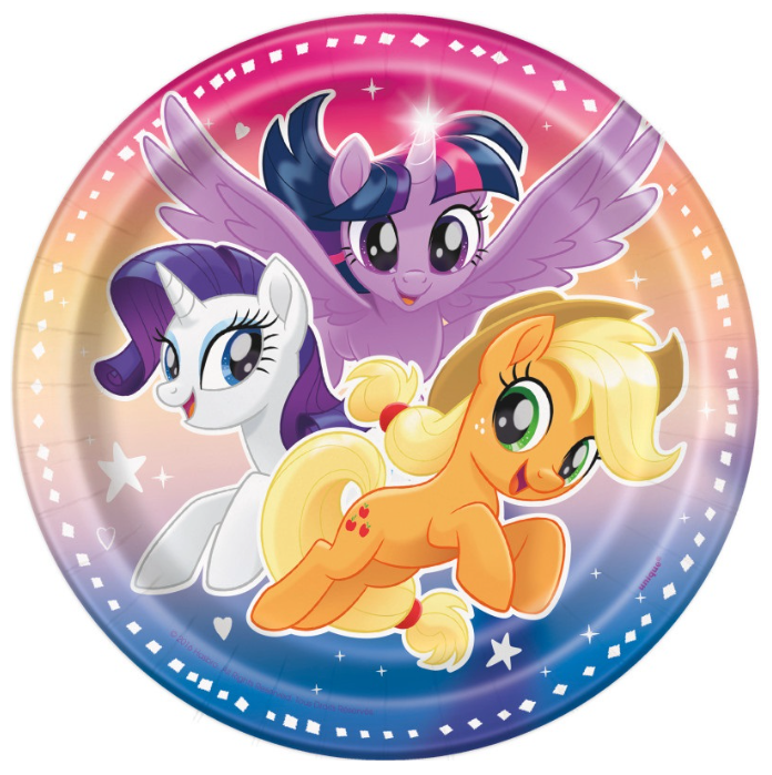 My Little Pony Round Dessert Plates