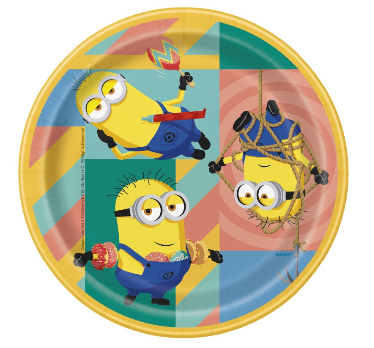Despicable Me Round 7" Dessert Plates  8ct