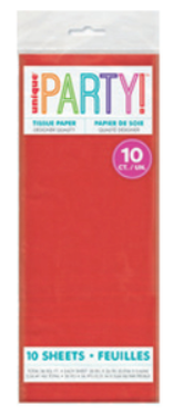 Red Tissue Sheets