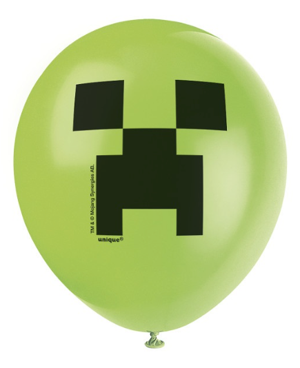 Minecraft 12" Latex Balloons - 8ct