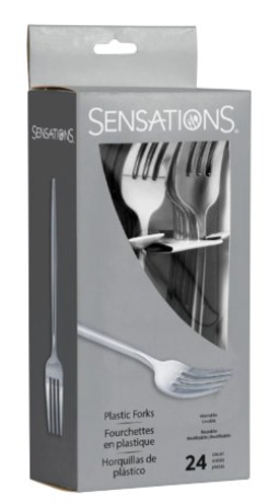 Metallic Silver Hammered Forks