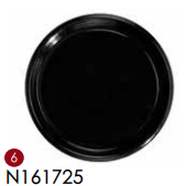 16" Hard Plastic Flat Tray - Black
