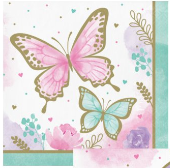 Butterfly Shimmer Luncheon Napkins