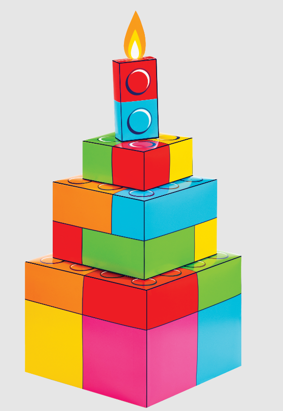 Block Bash 3D Centerpiece