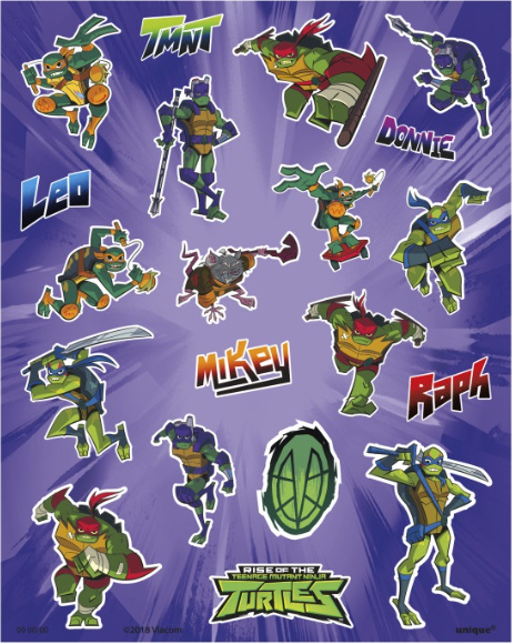 Rise of the TMNT Sticker Sheets