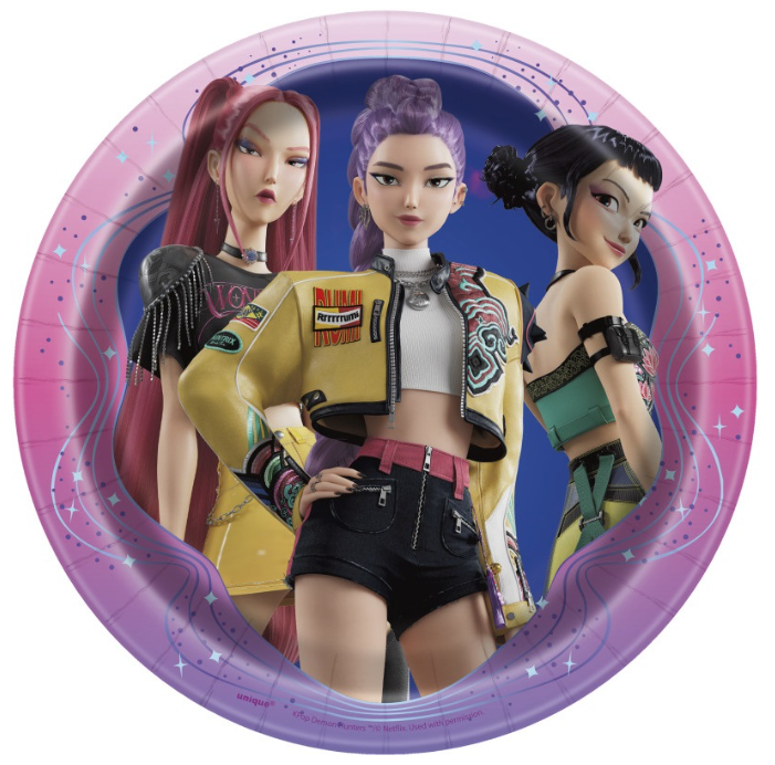 KPop Demon Hunters Round Dessert Plates
