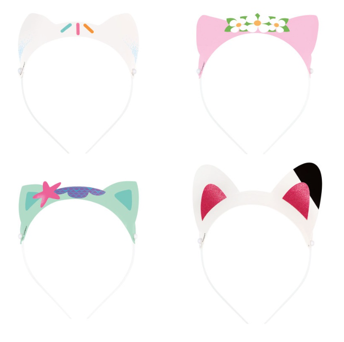 Gabby's Dollhouse Glitter Paper Headbands