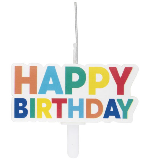 Happy Birthday Sparkler Birthday Candle