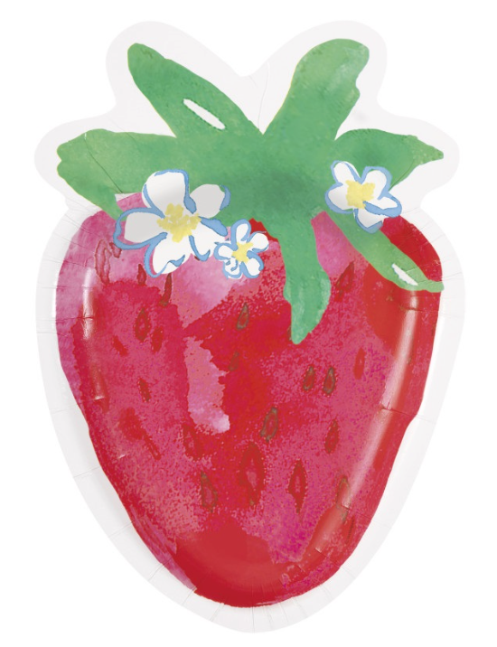 Sweet Strawberry Strawberry-Shaped Plates