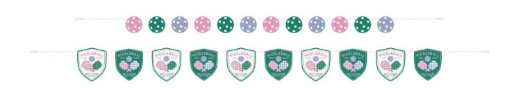 Playful Summer Crest and Ball Cutout Pennant Banner