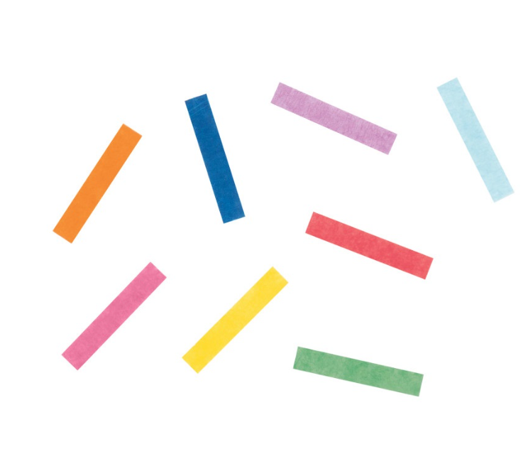 Colorful Rectangular Tissue Confetti
