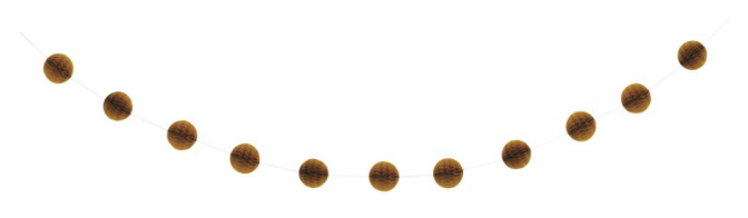Gold Honeycomb Ball Garland