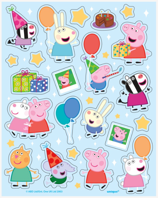 Peppa Pig Sticker Sheets