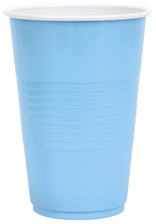 Powder Blue Solid 16oz Plastic Party Cups - 50ct