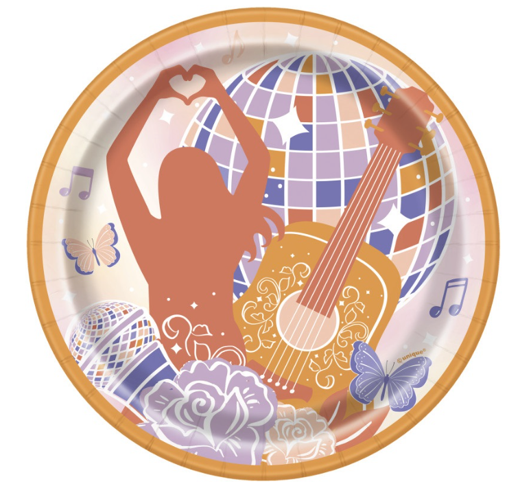 Pop Star Era Round 7" Dessert Plates
