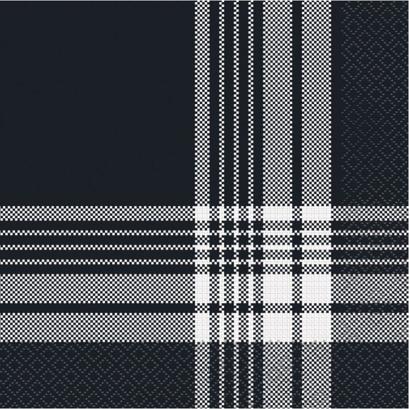 Modern Thanksgiving Plaid Luncheon Napkins
