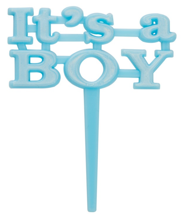 It's a Boy Blue Cake Picks