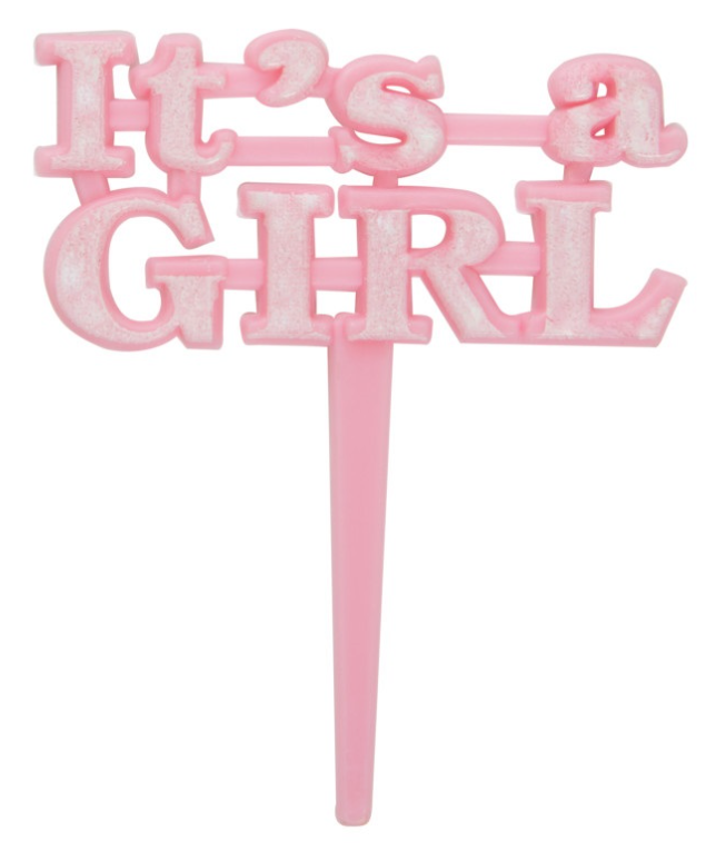 It's a Girl Pink Cake Picks