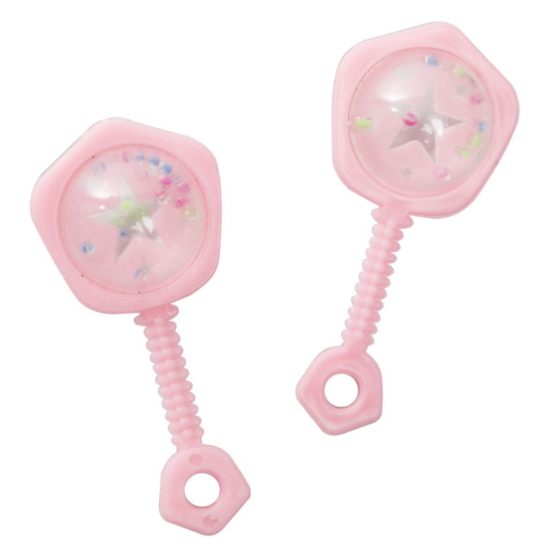 Pink Baby Rattle Favors