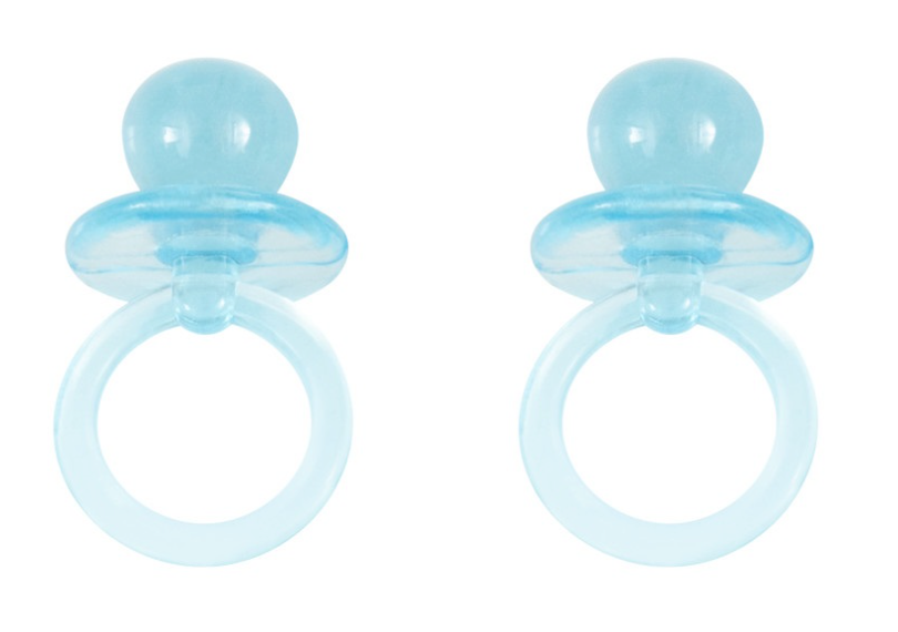 Blue Crystal Pacifier Favors