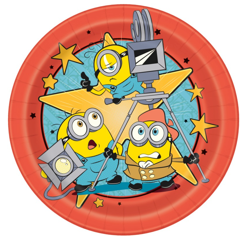 Minions 3 Round 9" Dinner Plates