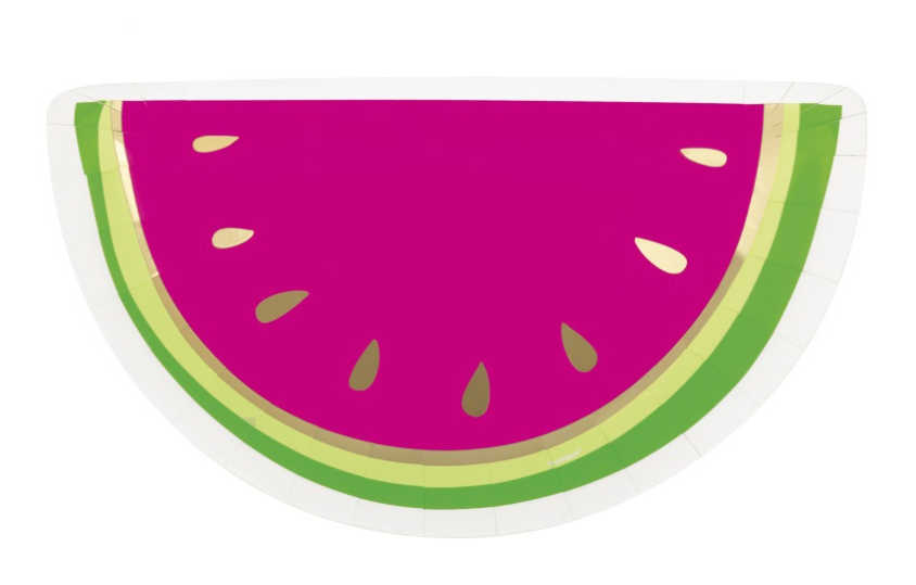 Watermelon Shaped Plates