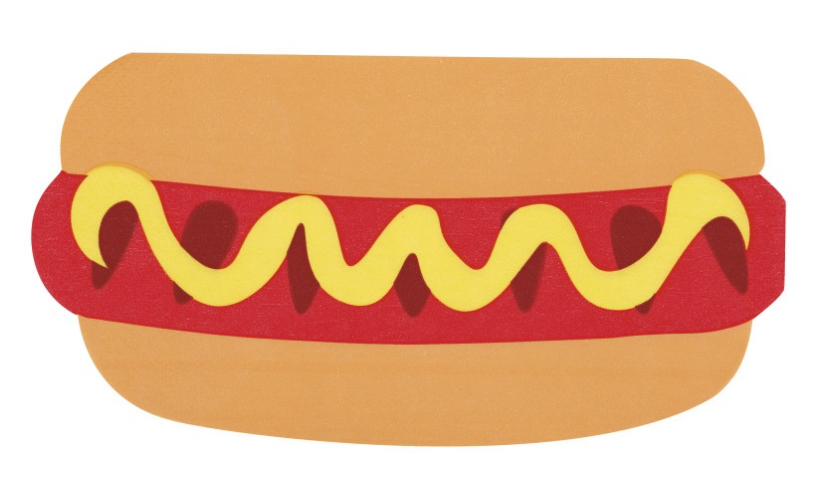 BBQ Party Hot-Dog-Shaped Guest Towels