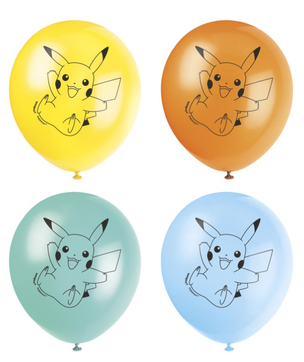 Pokémon 12" Latex Balloons - 8ct