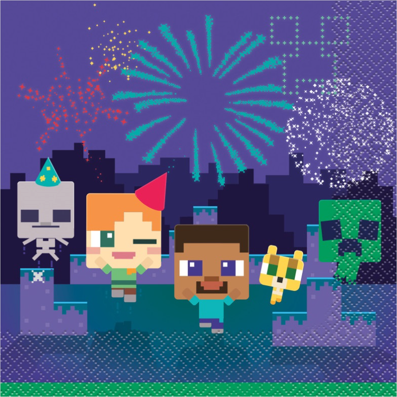 Minecraft Luncheon Napkins