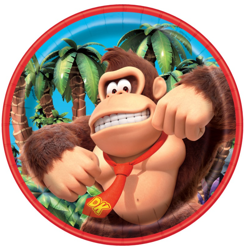 Donkey Kong 7" Dessert Plates