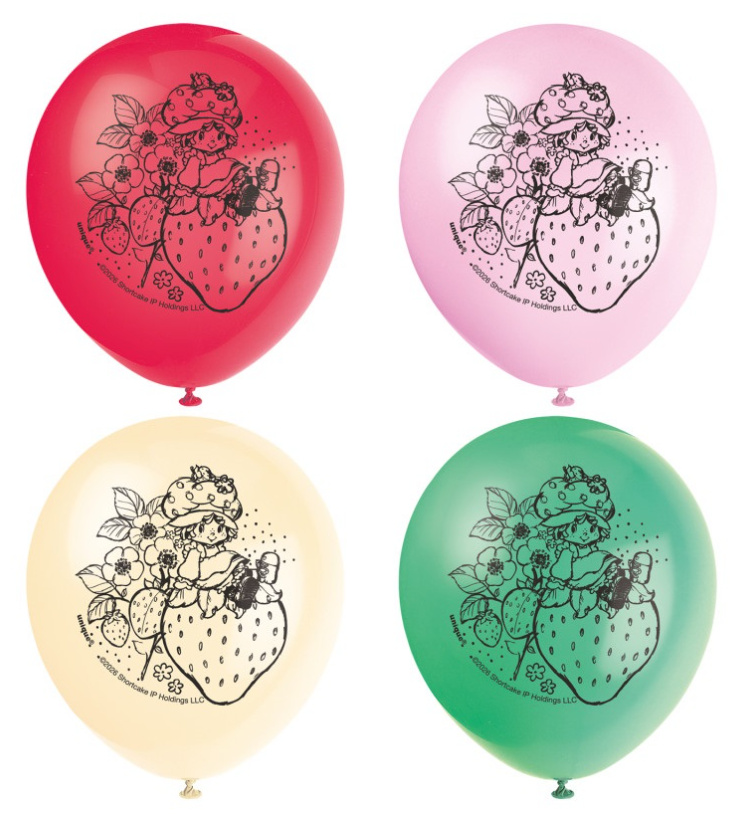 Strawberry Shortcake 12" Latex Balloons - 8 ct.