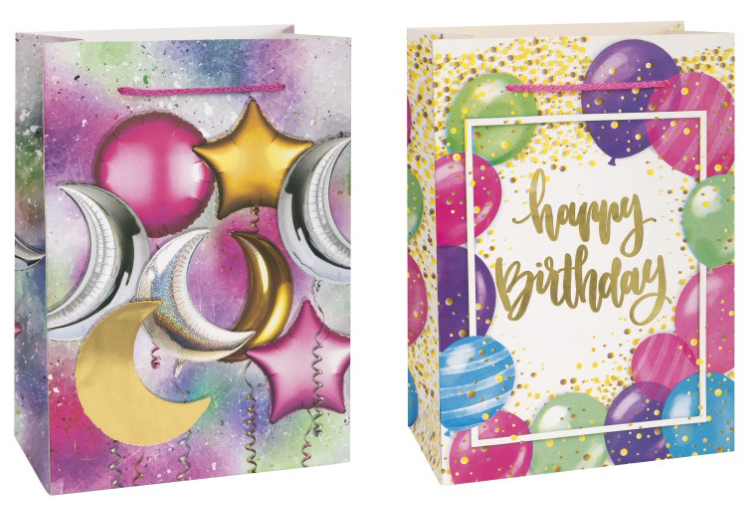 Happy Birthday D Medium Gift Bag - Assorted