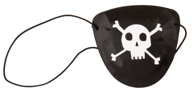 Plastic Pirate Eye Patch Favors
