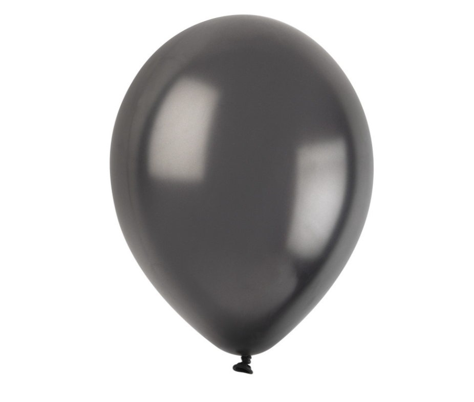 Pearl Black Premium 12" Latex Balloons 50ct