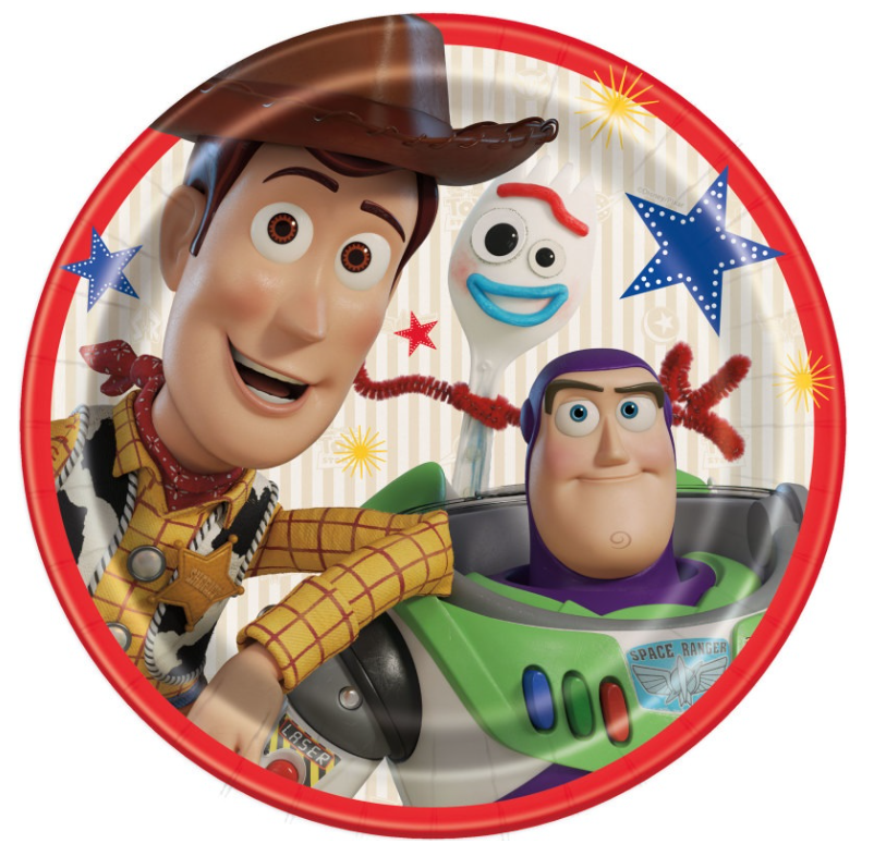 Disney Toy Story 4 Round 9" Dinner Plates 8ct