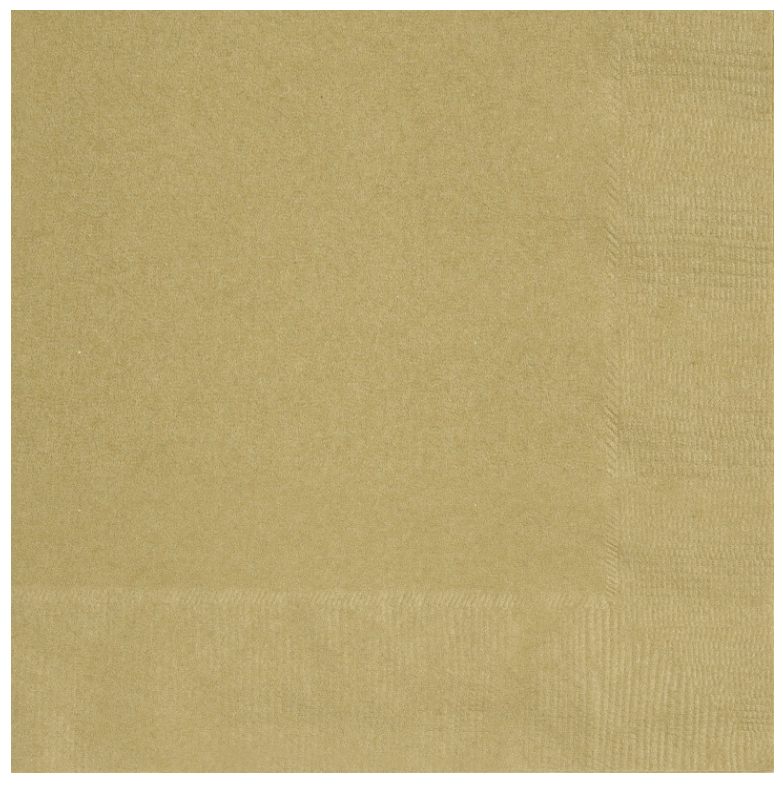 Gold Solid Beverage Napkins - 40ct