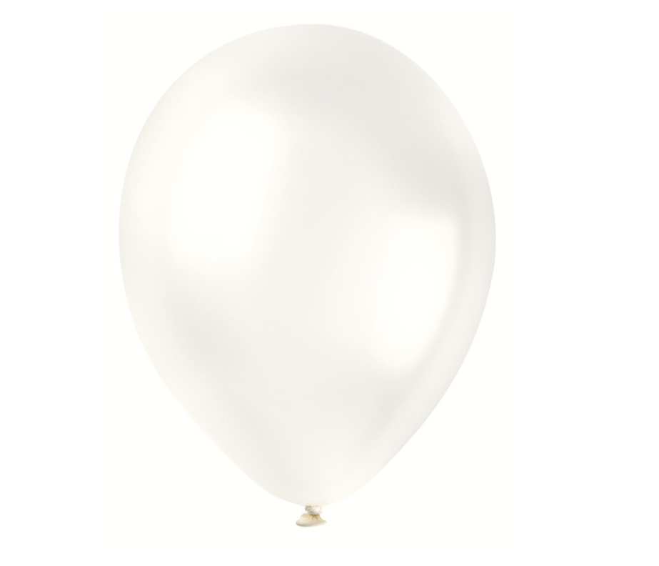 White Premium 12" Latex Balloons 50ct